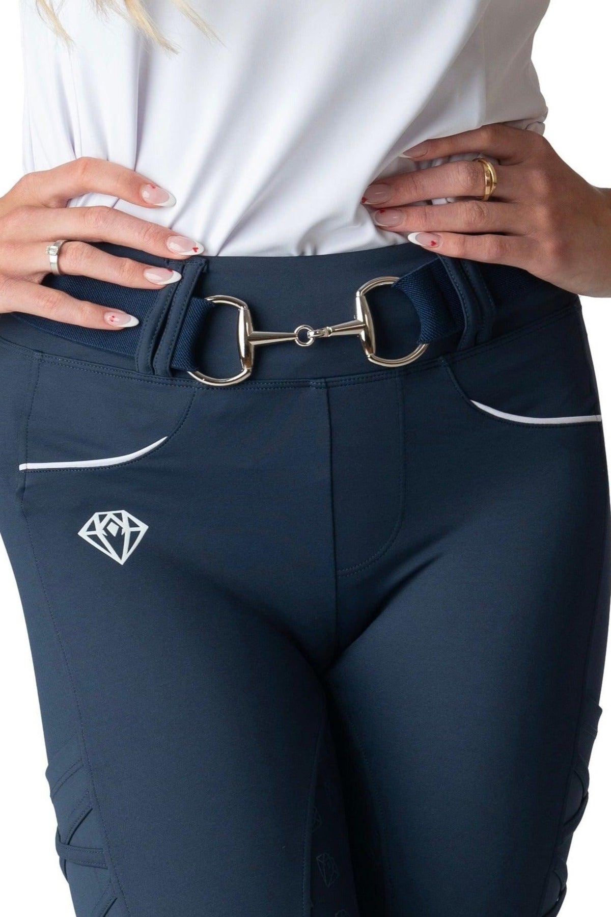 Snaffle Belt (Navy) - Eclat Equestrian Online