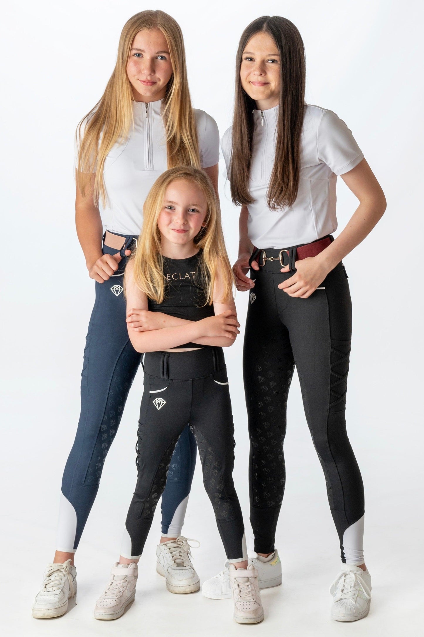 Full Seat Riding Leggings 'LegUps' (Black) - Eclat Equestrian Online