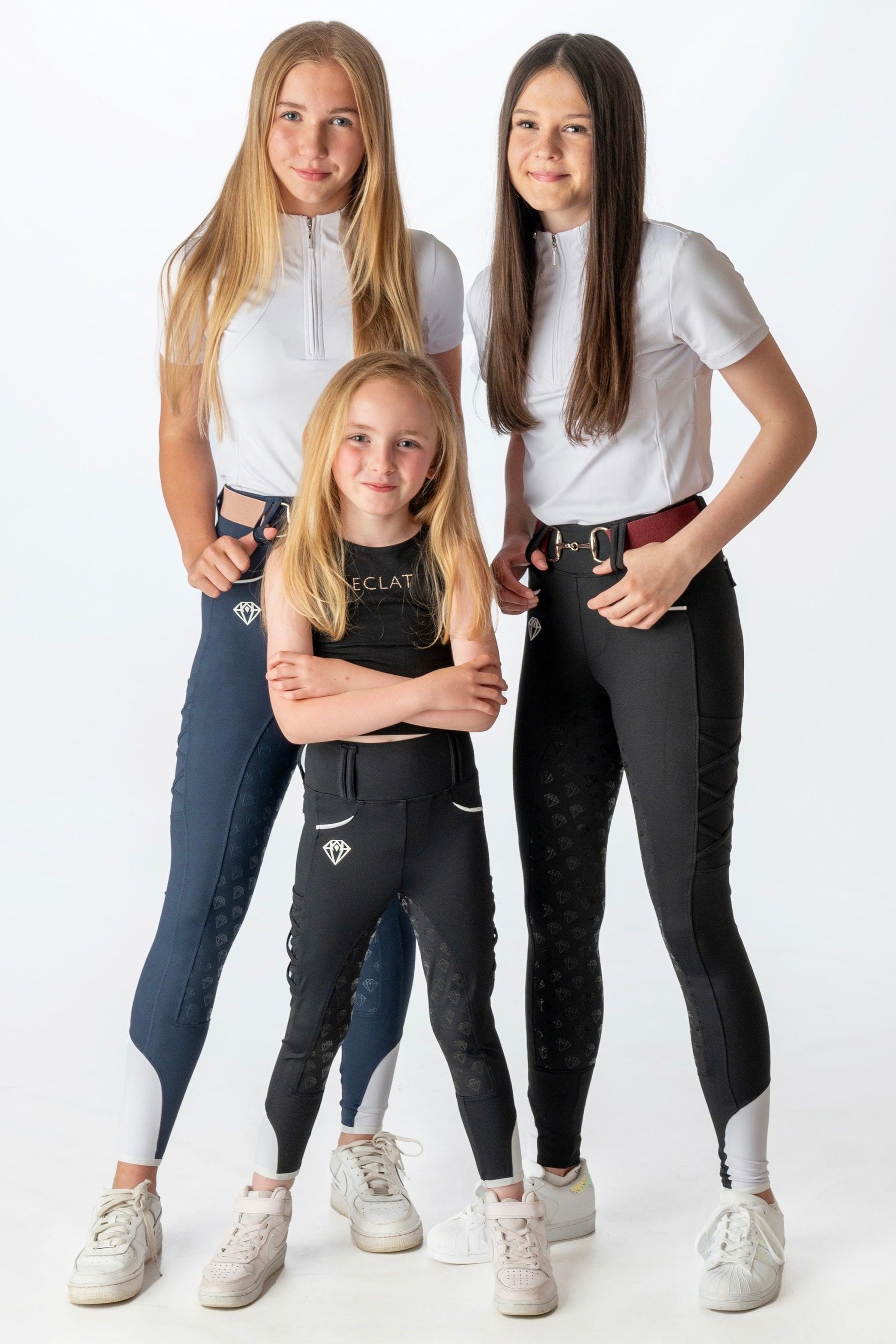 Full Seat Riding Leggings 'LegUps' (Black) - Eclat Equestrian Online