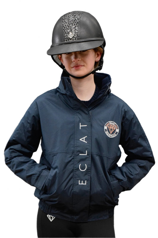 Waterproof Team Jacket (Navy) - Eclat Equestrian Online