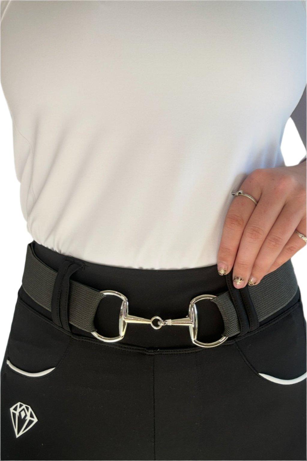 Snaffle Belt (Charcoal) - Eclat Equestrian Online