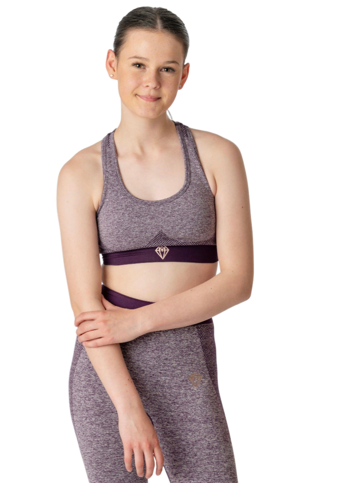 Power Sports Bra (Purple) - Eclat Equestrian Online
