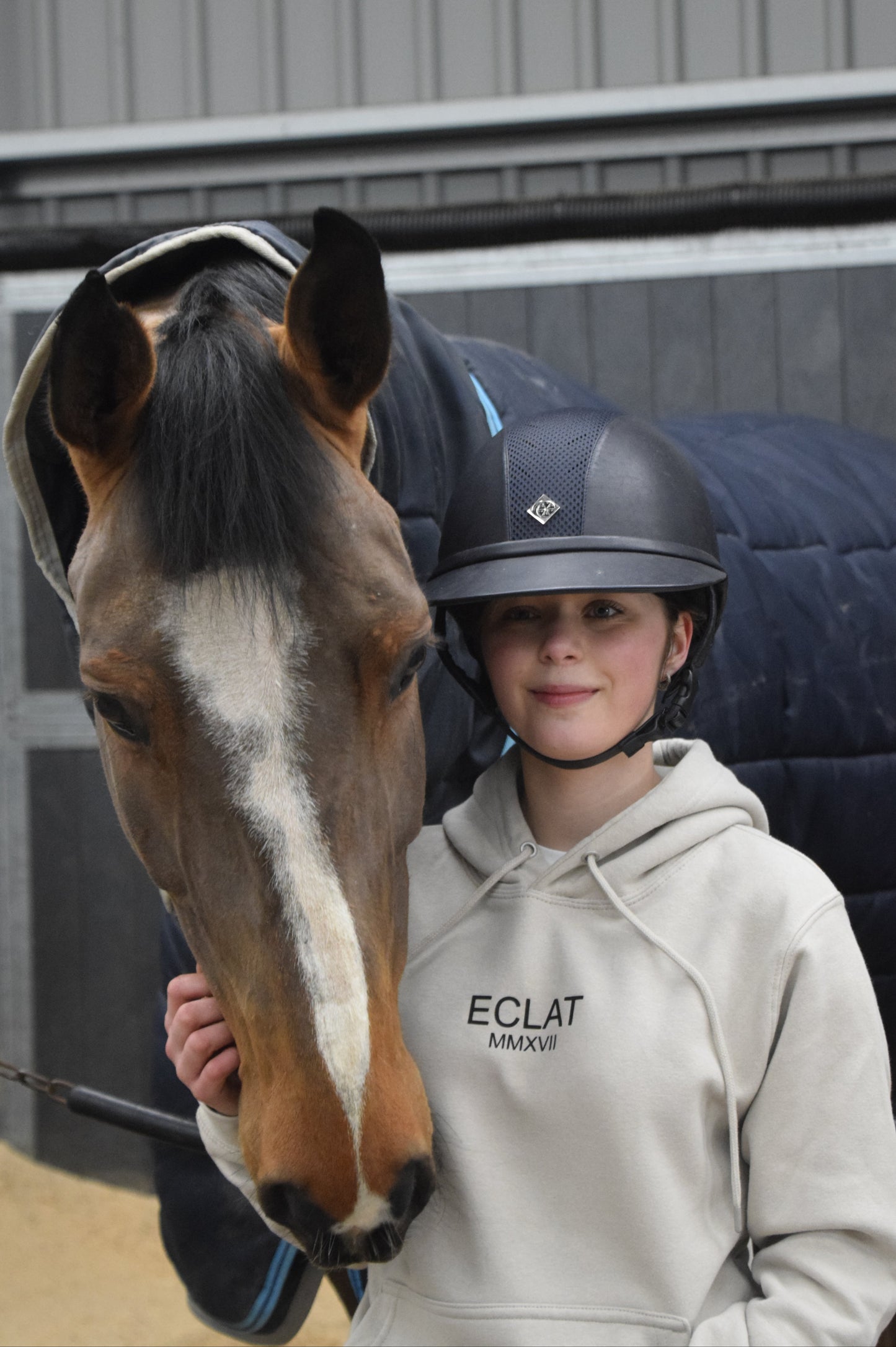 Roman Hoodie (Stone) - Eclat Equestrian Online