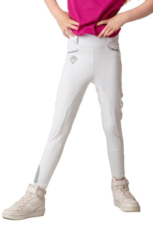 Young Rider Leg Ups (White) - Eclat Equestrian Online