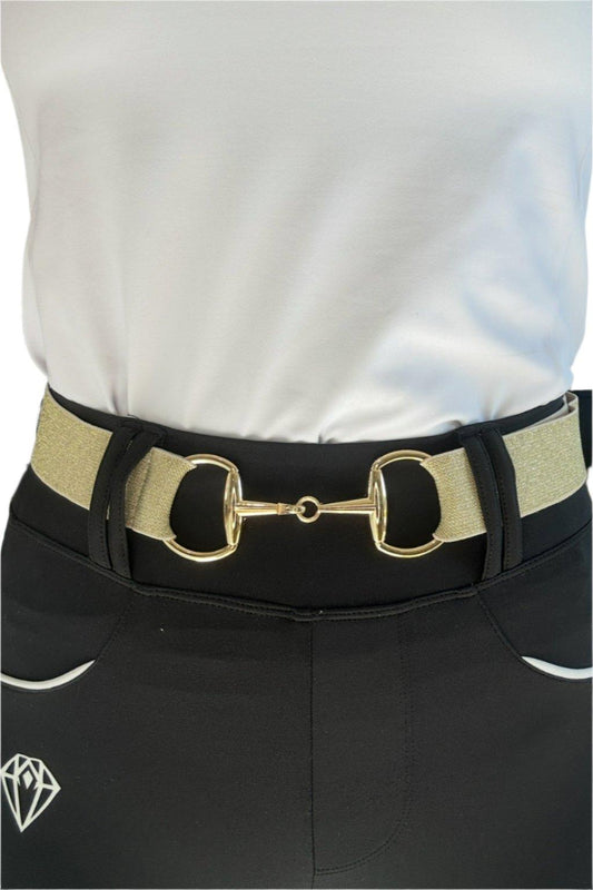 Snaffle Belt (Gold Sparkle/Gold)