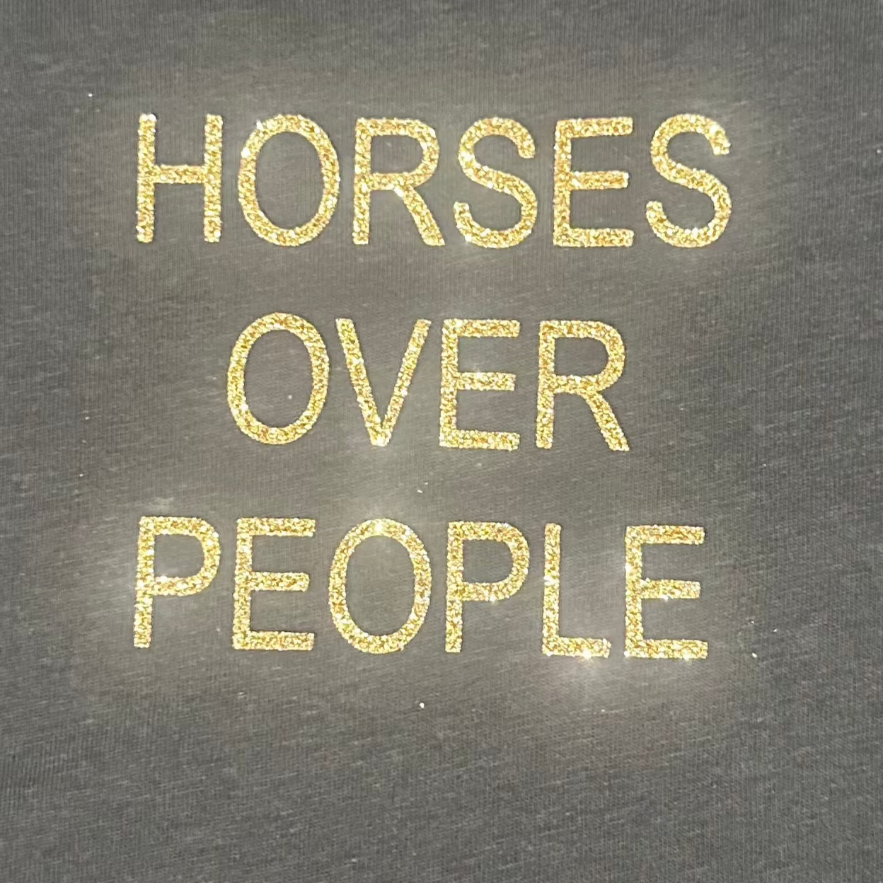Sample tee - Horses Over People, M - Eclat Equestrian Online