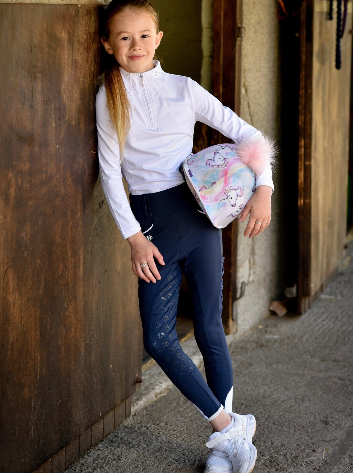 Young Rider Leg Ups (Navy)