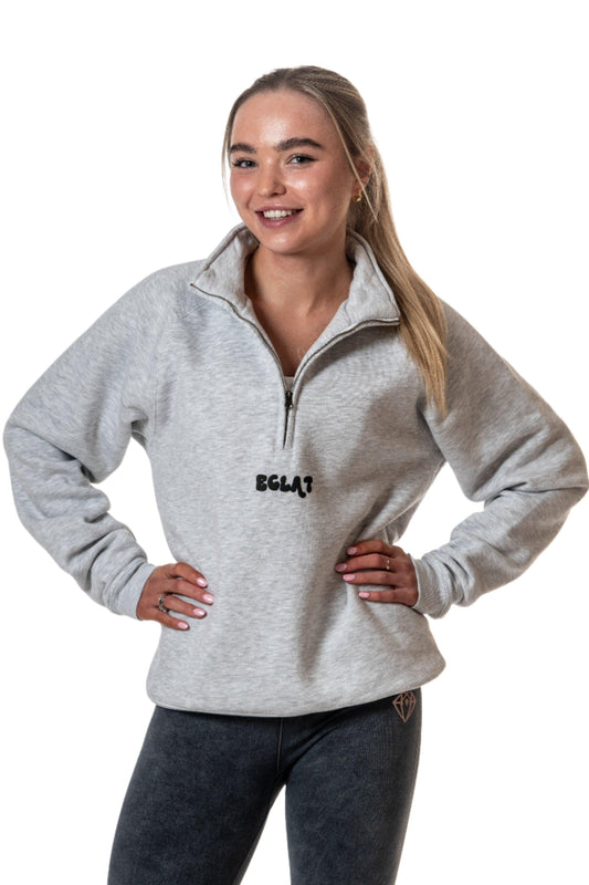 Season One Puff 1/4 Zip (Grey) - Eclat Equestrian Online