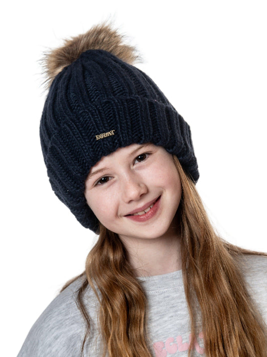 Pom Pom Hat (Navy) - Eclat Equestrian Online