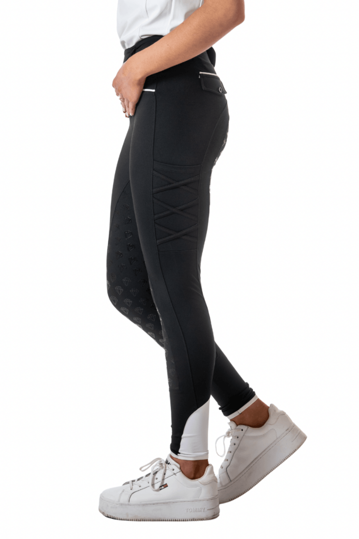 Full Seat Riding Leggings 'LegUps' (Black) - Eclat Equestrian Online
