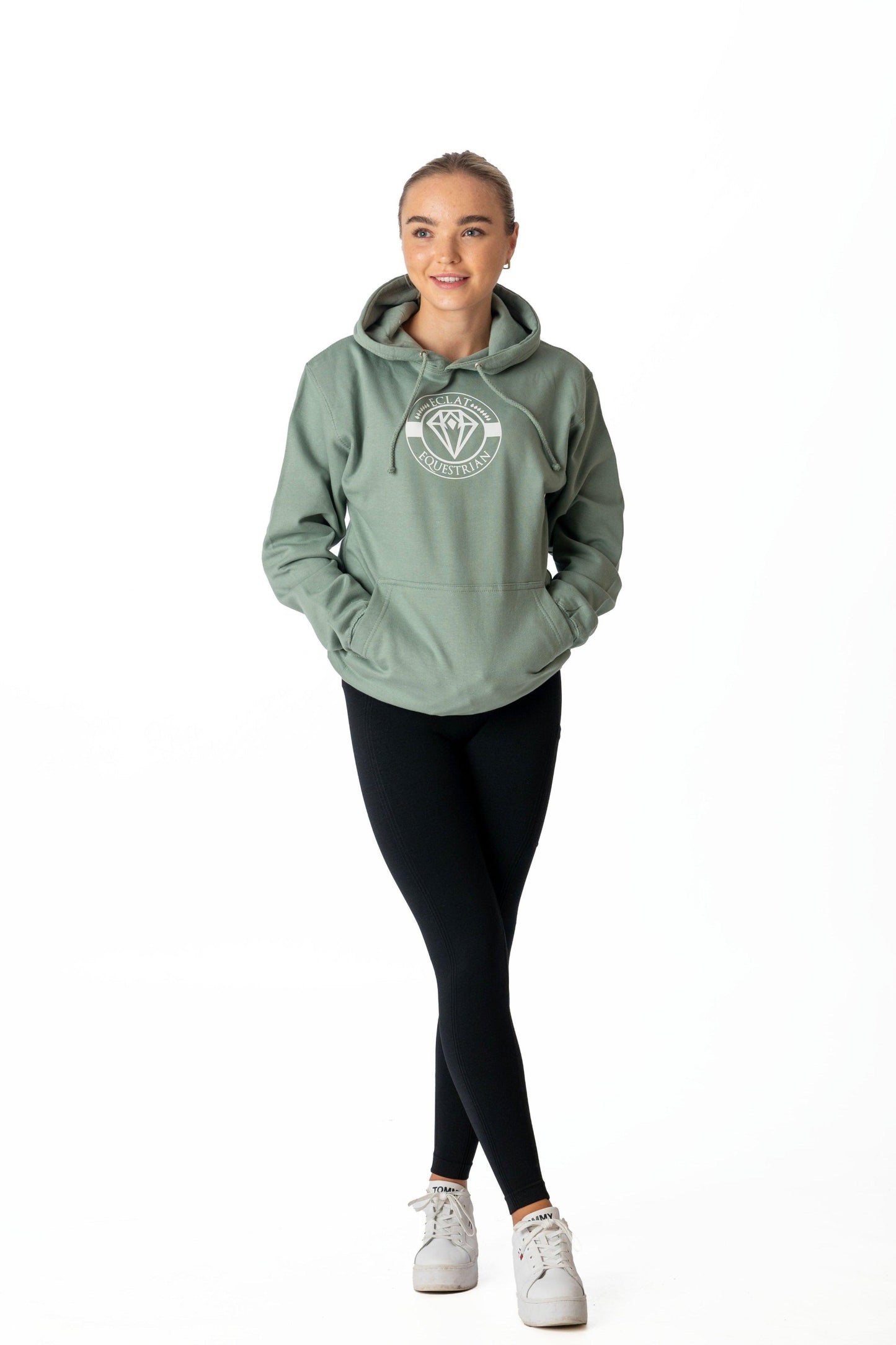 Stamp Hoodie (Sage) - Eclat Equestrian Online