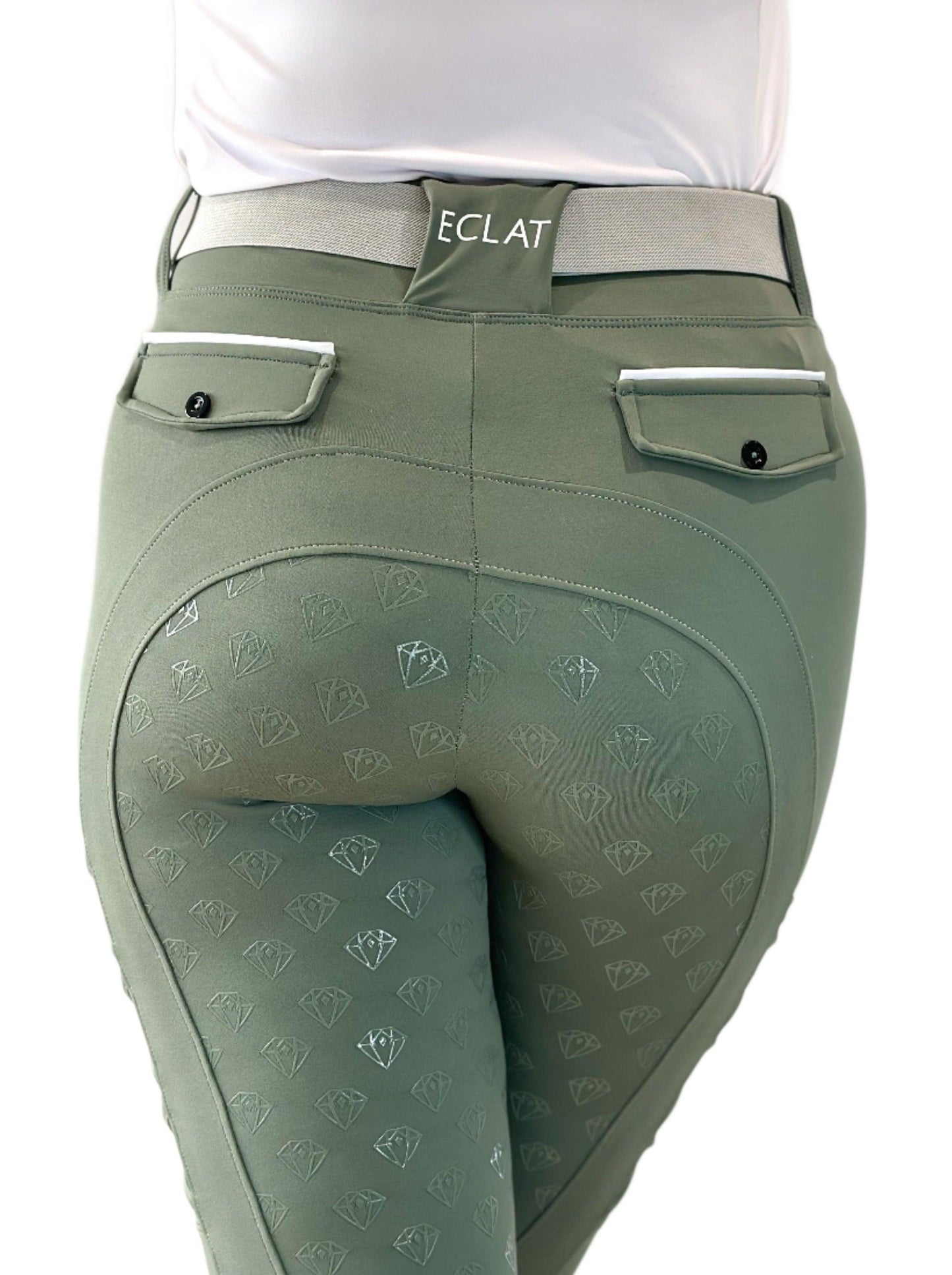 Full Seat Riding Leggings 'LegUps' (Sage) - Eclat Equestrian Online