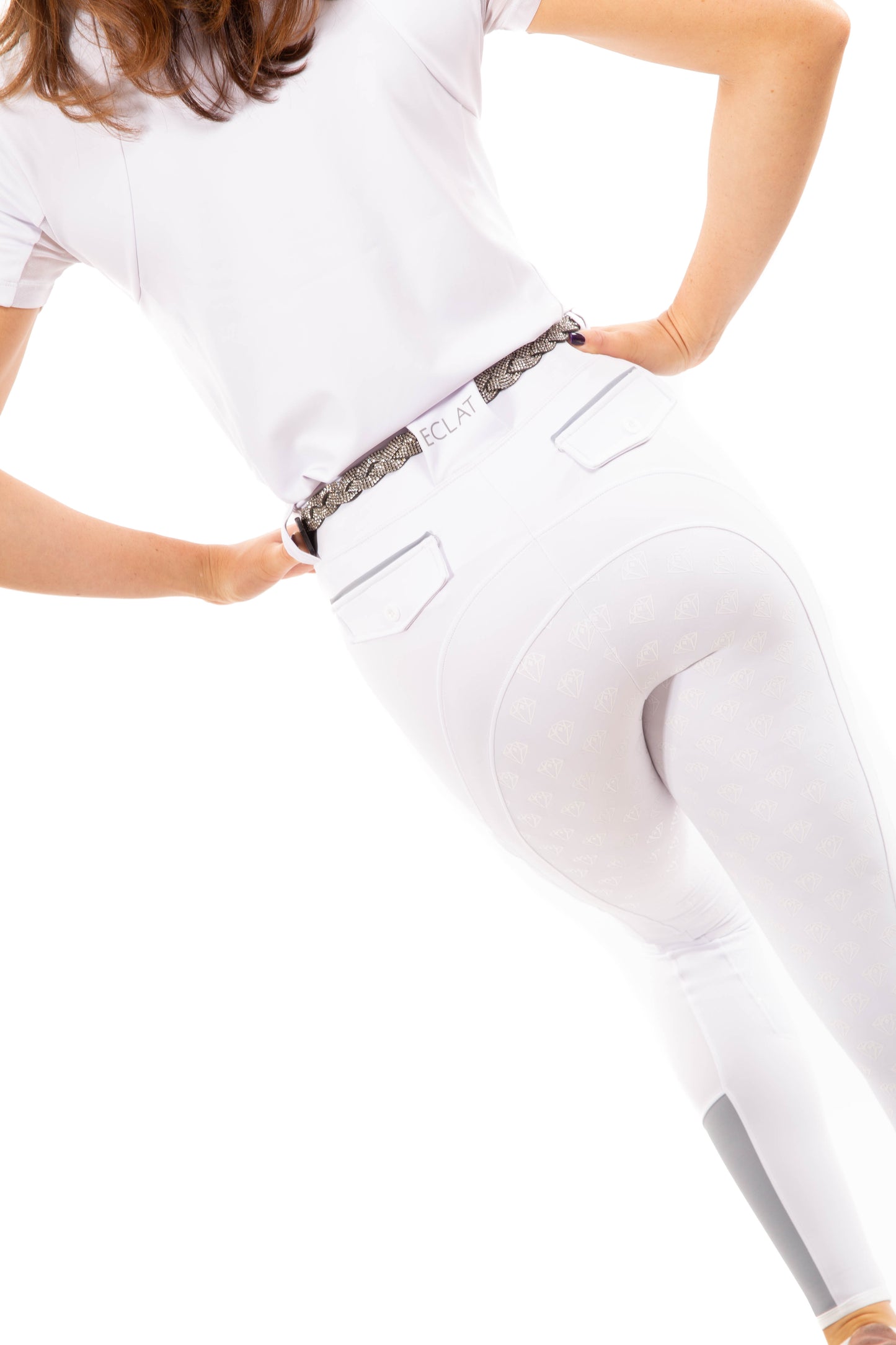 Full Seat Riding Leggings 'LegUps' (White)