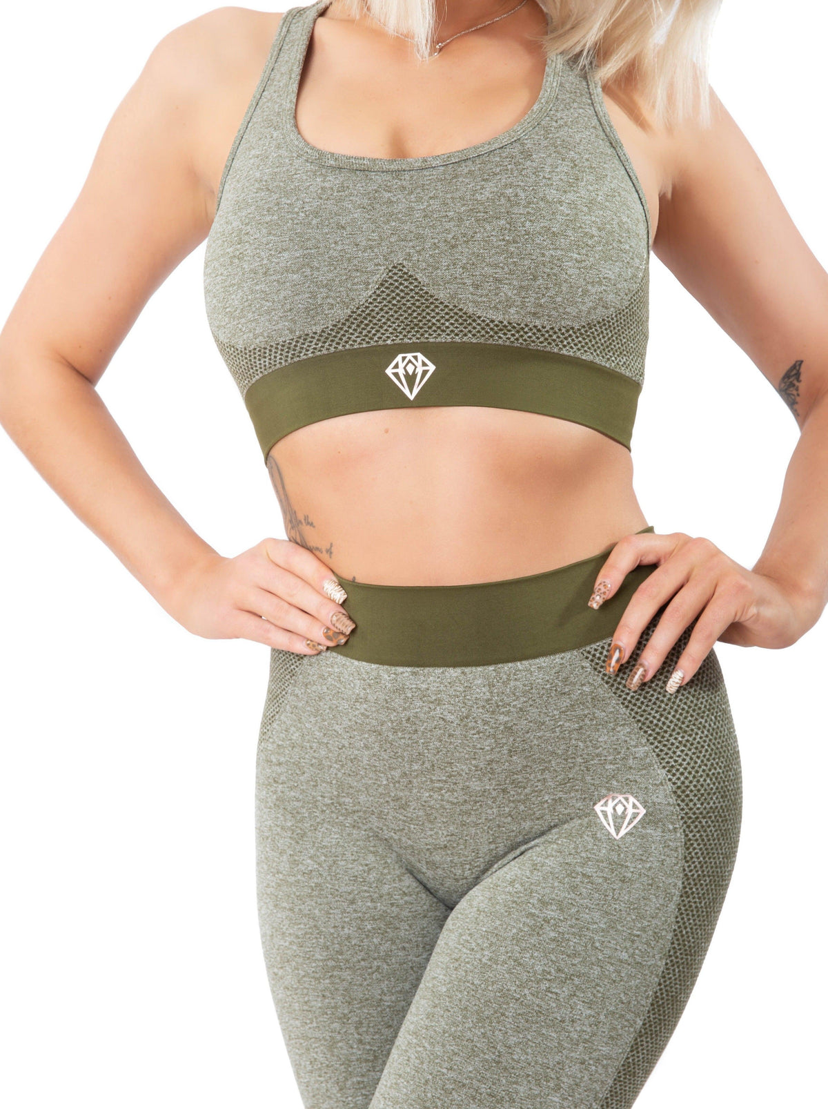 Power Leggings (Olive) - Eclat Equestrian Online