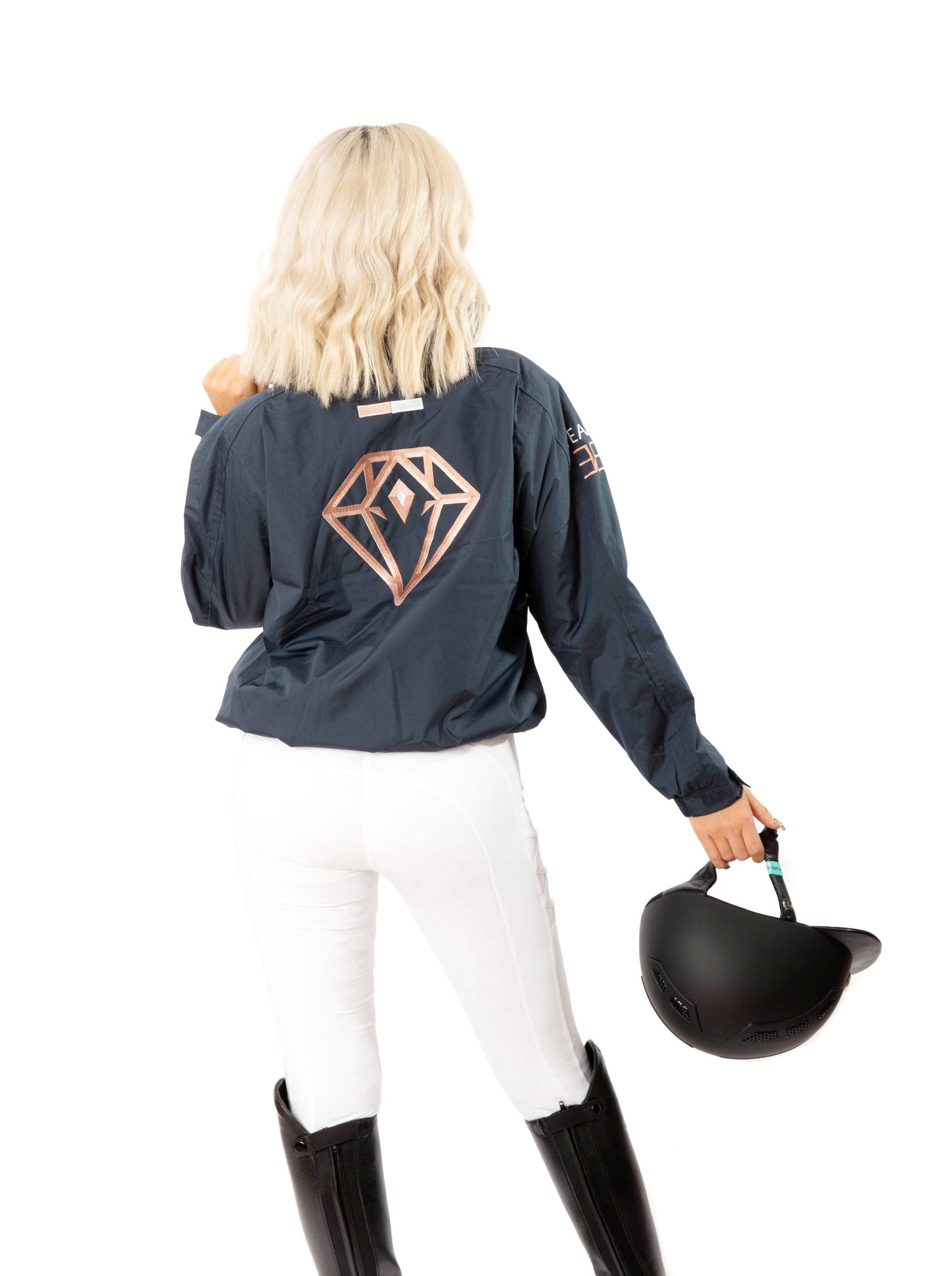 Waterproof Team Jacket (Navy) - Eclat Equestrian Online