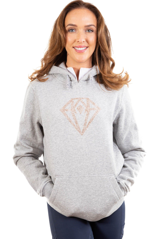 Glitter Hoodie (Grey/Rose) - Eclat Equestrian Online