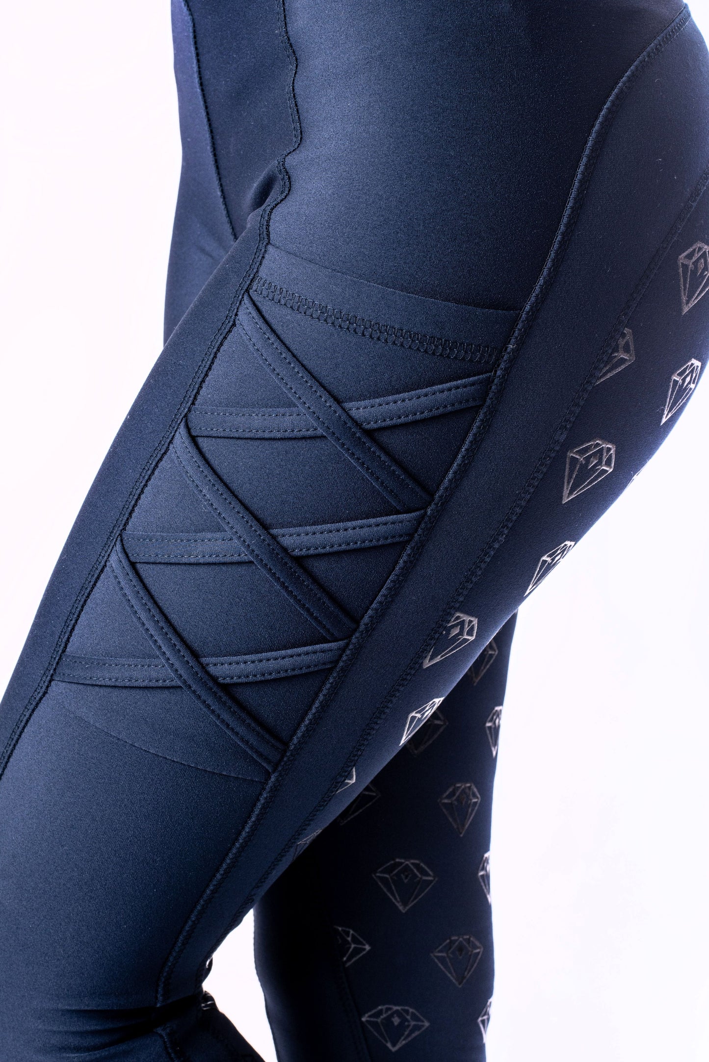 Young Rider Full Seat Riding Leggings (Navy)