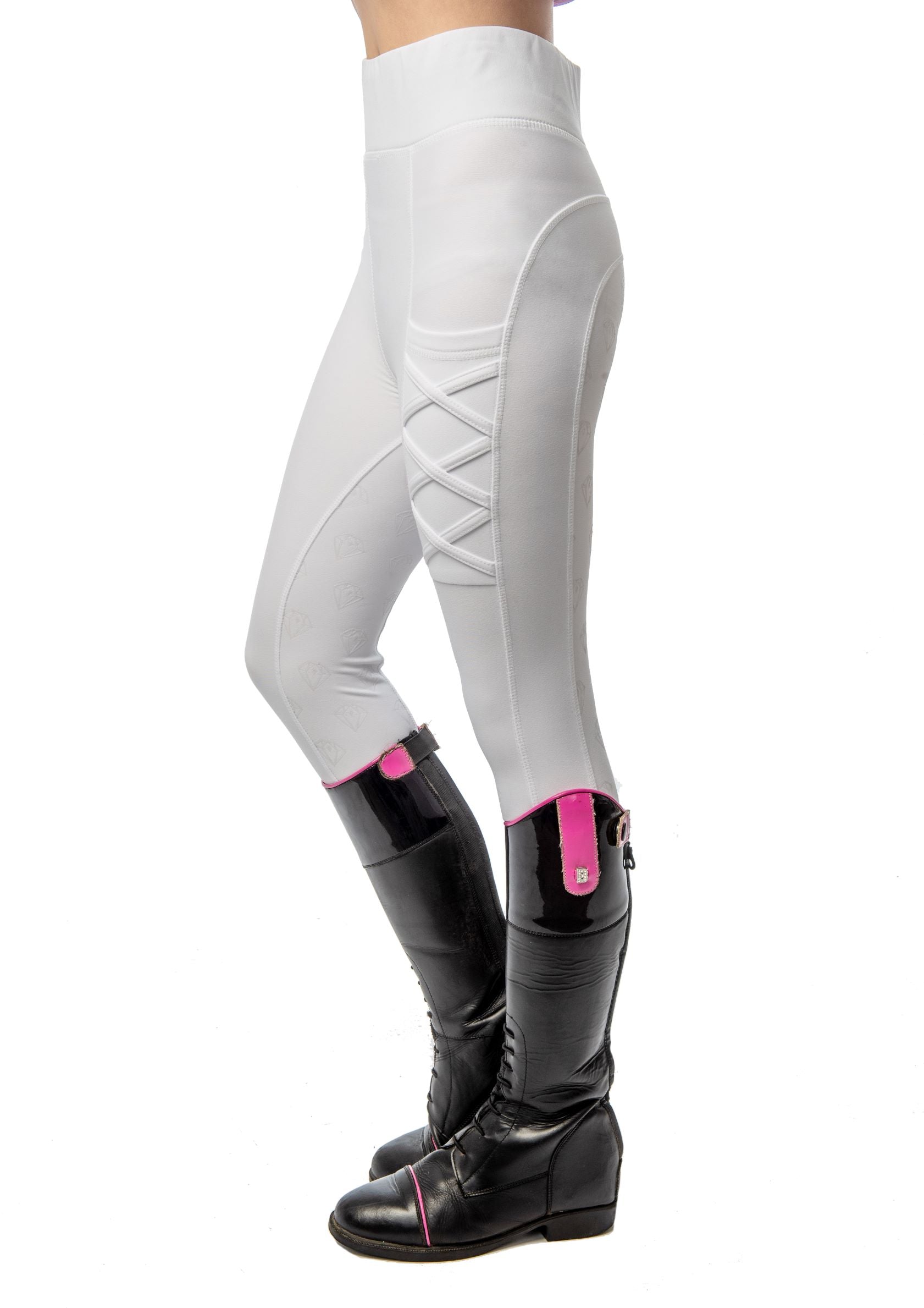 Young Rider Full Seat Riding Leggings (White) – Eclat Equestrian Online