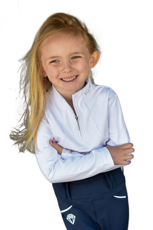 Young Rider Technical Base Layer (White) - Eclat Equestrian Online