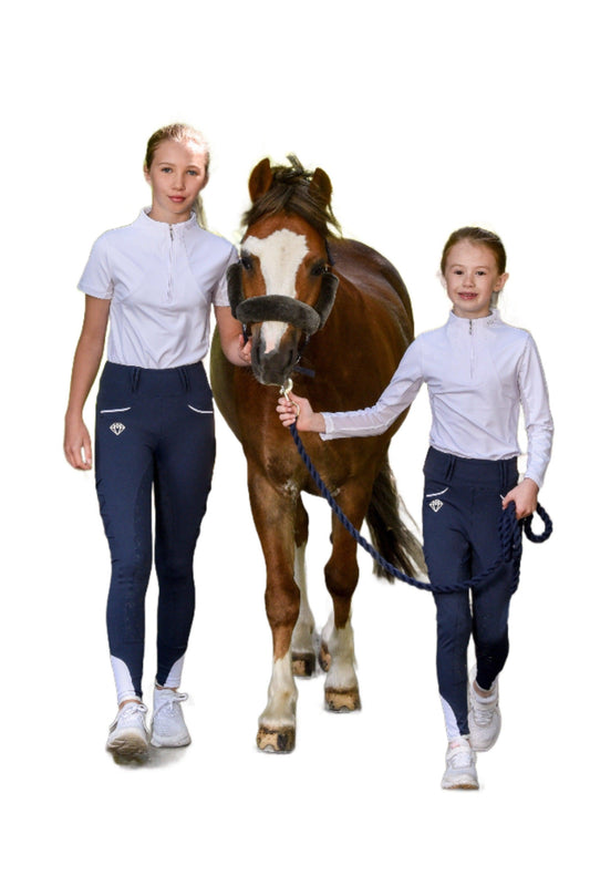 Young Rider Leg Ups (Navy) - Eclat Equestrian Online