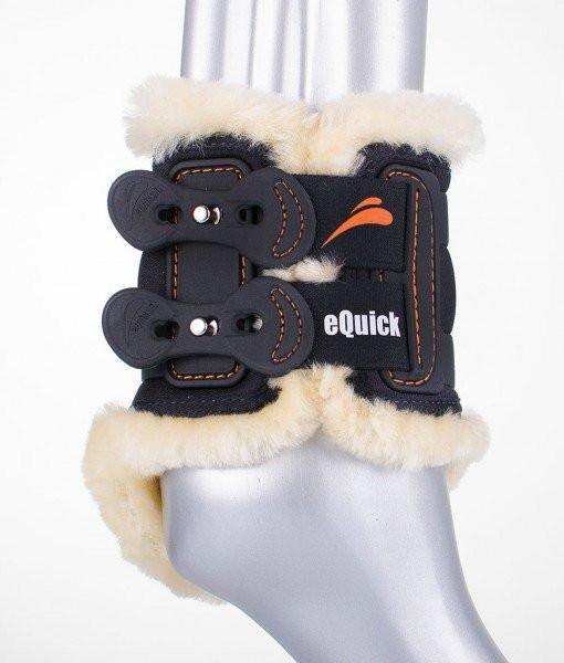 eShock Rear / Fetlock Boots (Brown) - Eclat Equestrian Online