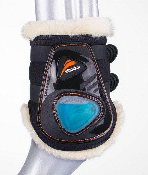 eShock Rear / Fetlock Boots (Brown) - Eclat Equestrian Online
