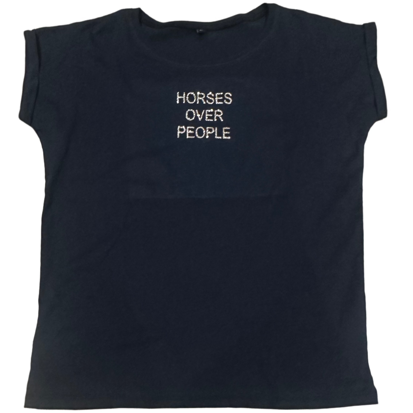 Sample tee - Horses Over People, M