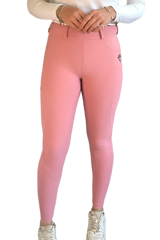 Full Seat Riding Leggings (Dusty Pink)