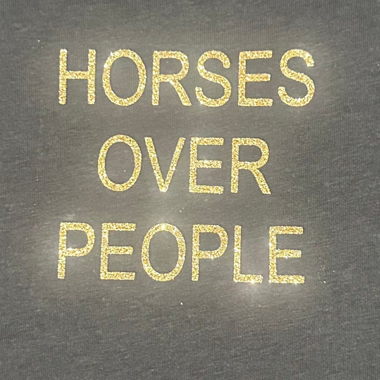 Sample tee - Horses Over People, M