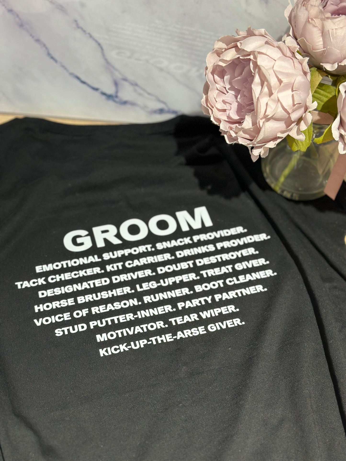 Groom Duties Tee - Eclat Equestrian Online