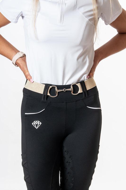 Snaffle Belt (Gold Sparkle) - Eclat Equestrian Online
