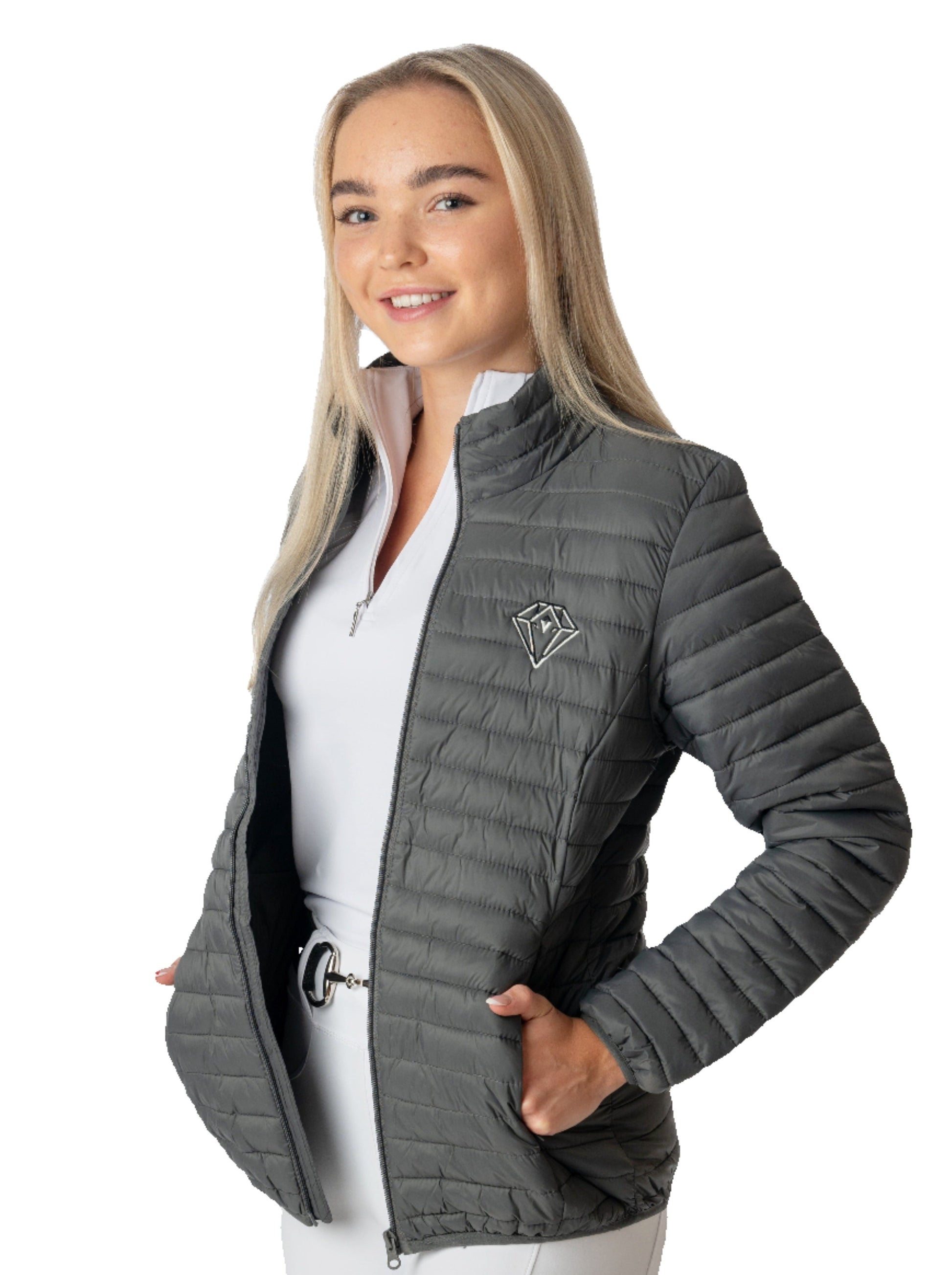 Contour Jacket (Grey) – Eclat Equestrian Online