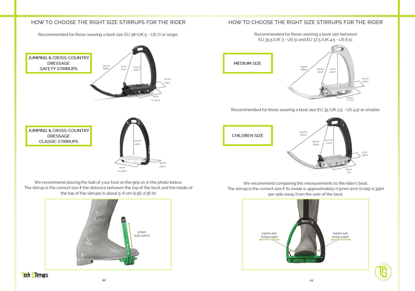 Tech Venice Sloped Evo Safety Stirrups