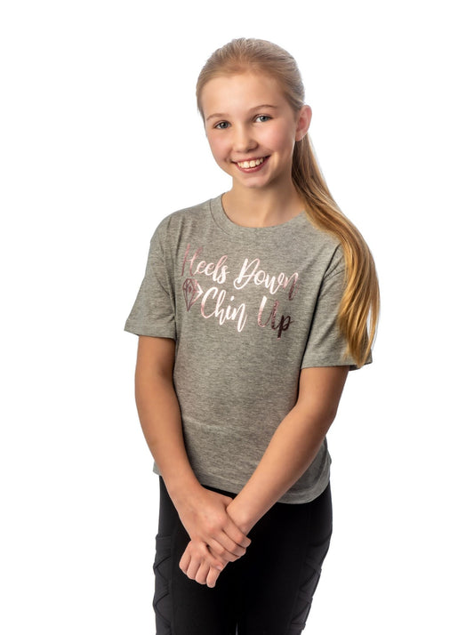 Young Rider 'Heels Down, Chin Up' Tee