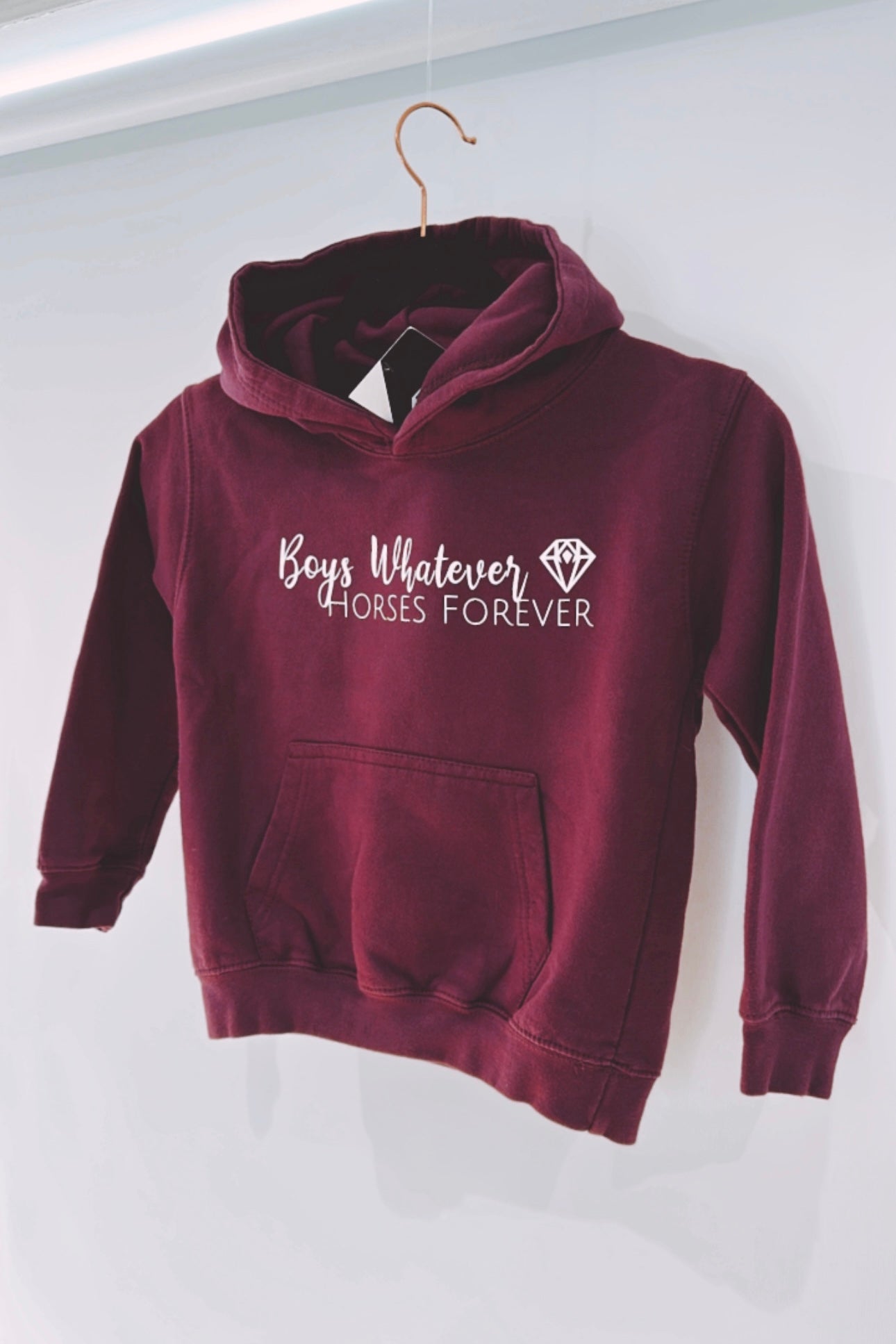 Young Rider 'Horses Forever' Hoodie (Plum)
