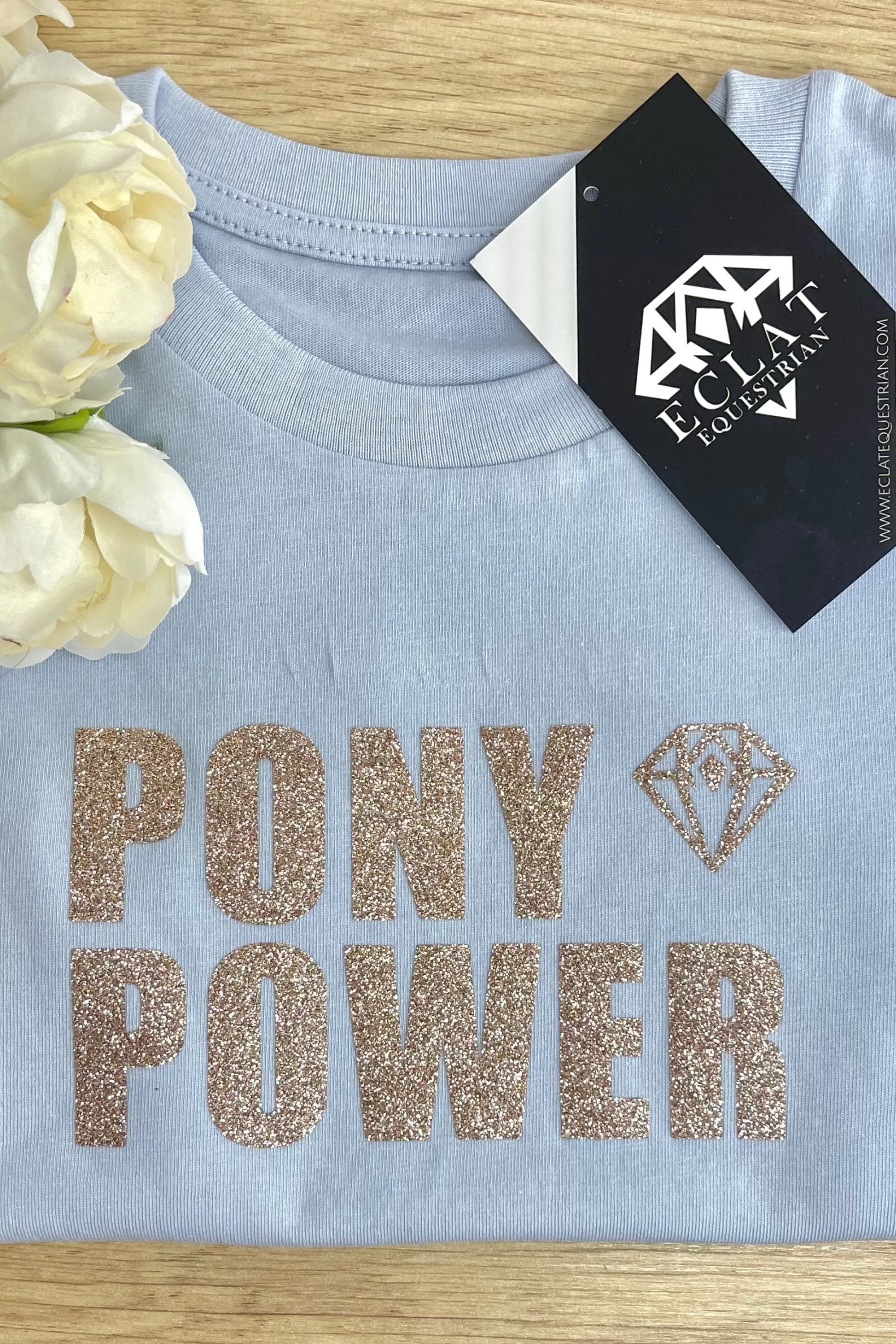 Young Rider 'PONY POWER' Tee - Eclat Equestrian Online