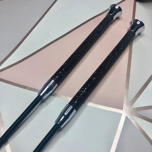 SuperBling Dressage Whip (Black) - Eclat Equestrian Online